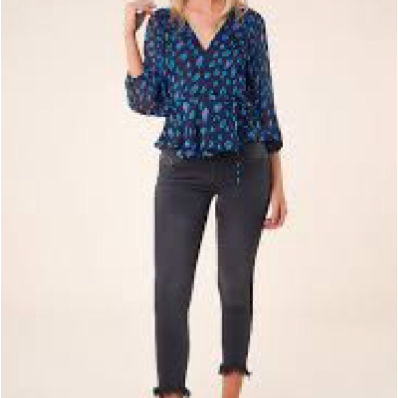 Sugarlips neon carnival leopard chiffon wrap blouse - Picture 3 of 8